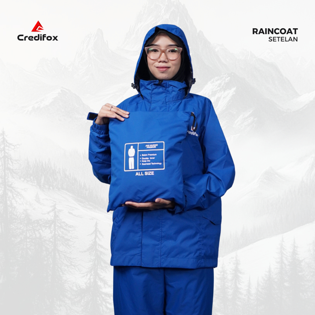 Credifox Raincoat Setelan Taslan Balon Latex Thunder Series foto 3