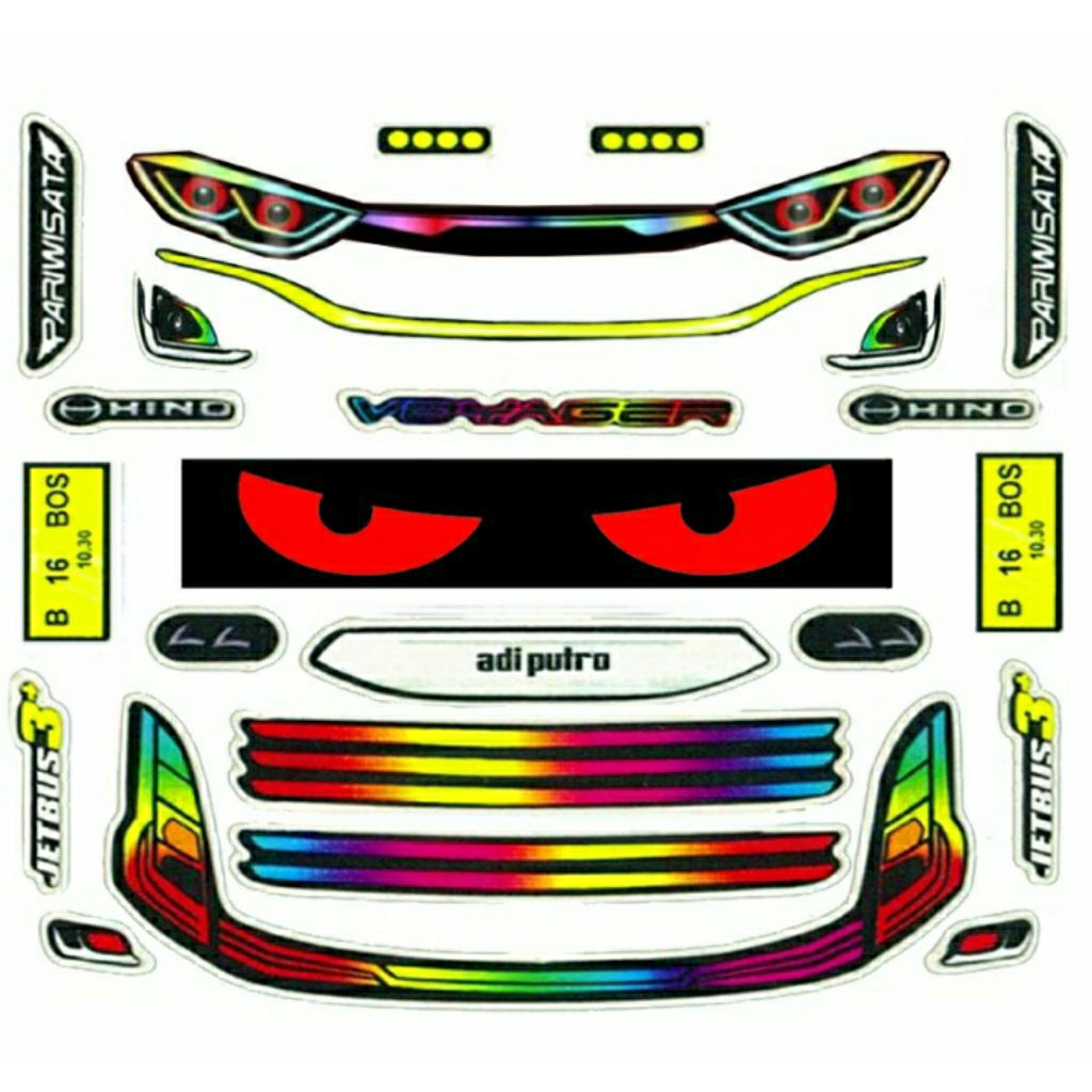 Jual Stiker Haedlamp JB3, JB5, Skylender Bus RKC | Shopee Indonesia