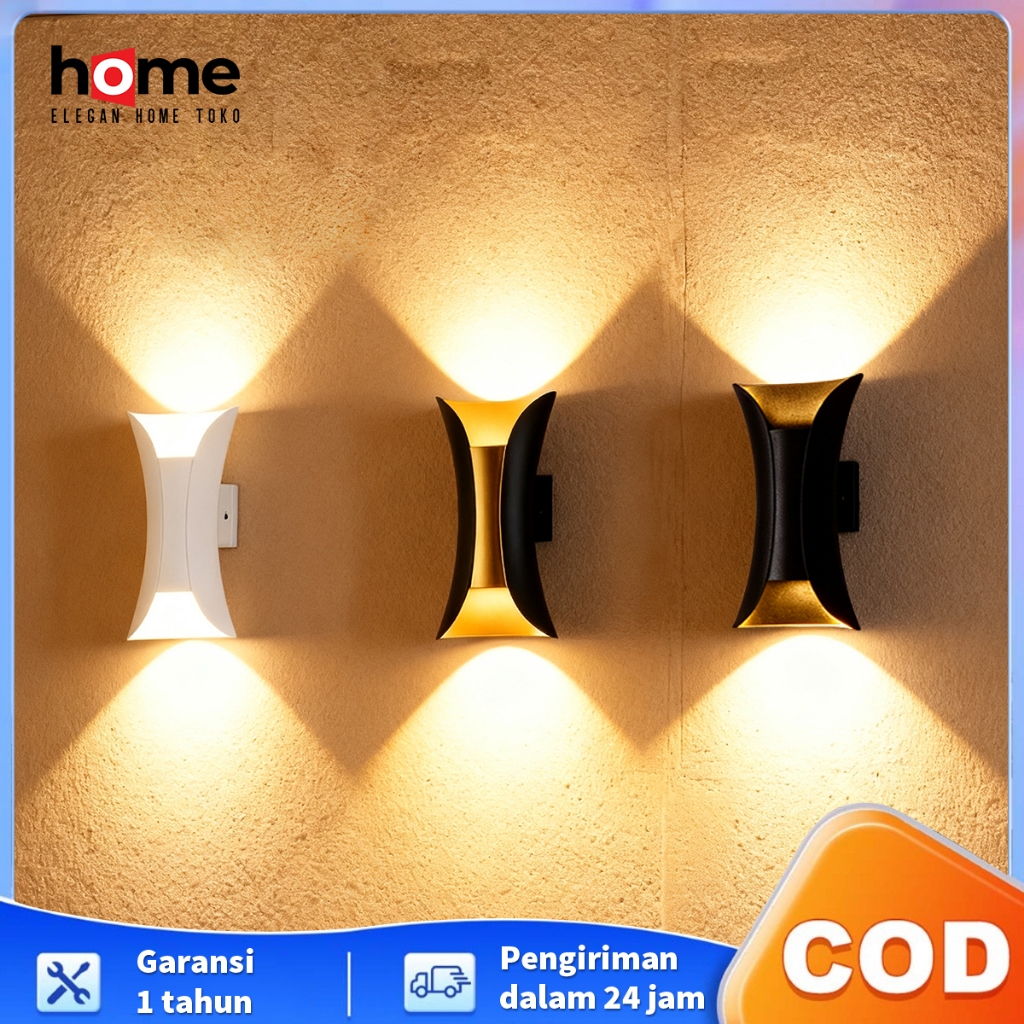 Jual E.Home Lampu Dinding Hias Bambu Outdoor Indoor Taman Pilar Teras ...
