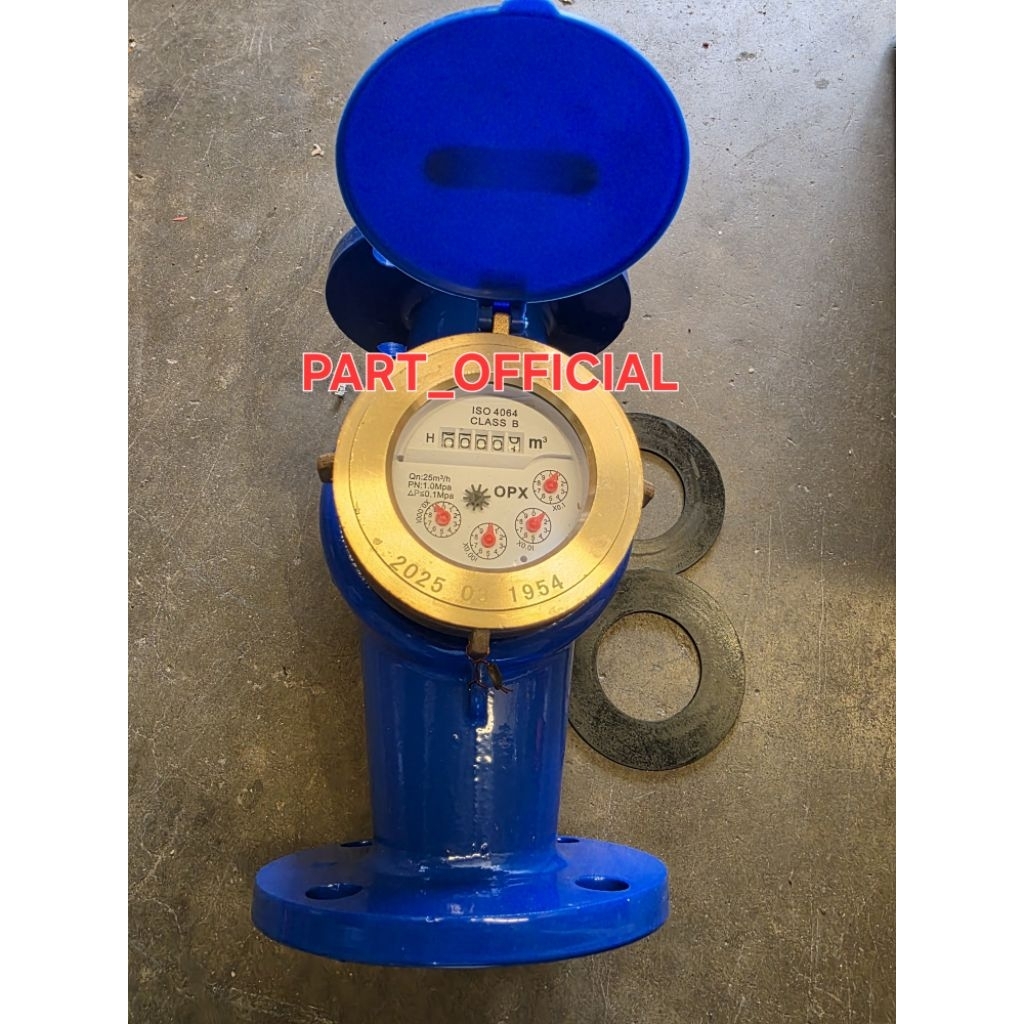 Jual water meter opx 2 inchi model flange // meteran air bersih 2 ...