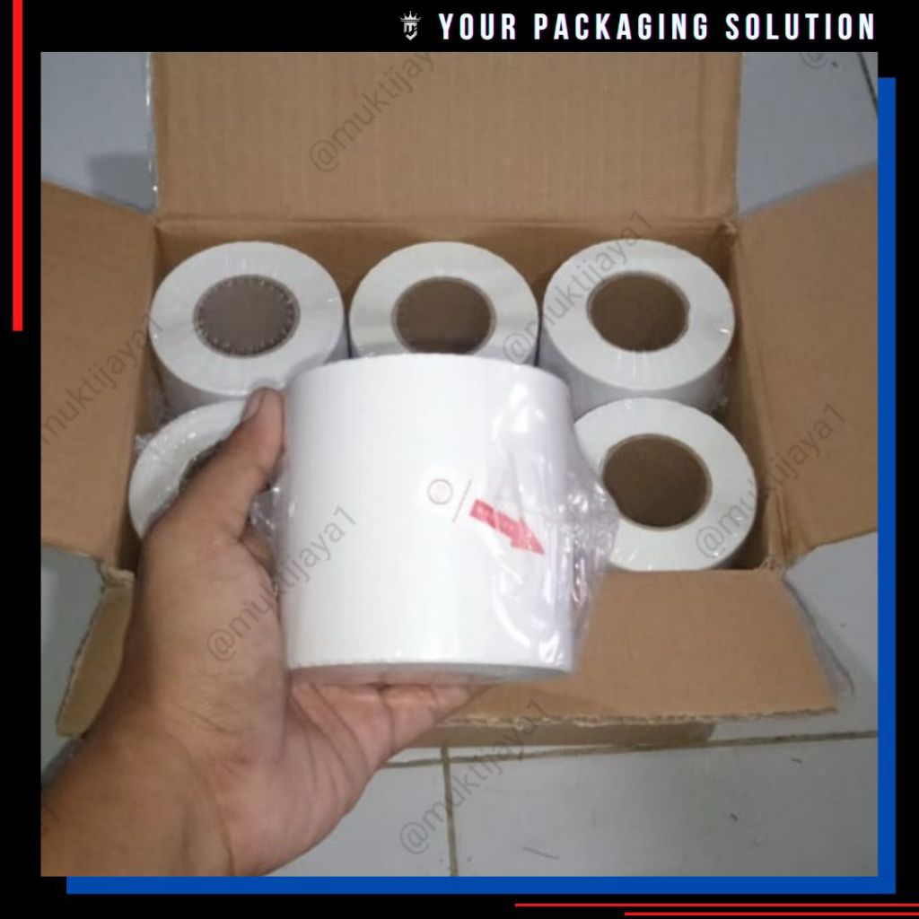 Jual 1 ROLL (500 PCS) KERTAS RESI 100x150MM / 1 ROLL ISI 500 LEMBAR ...