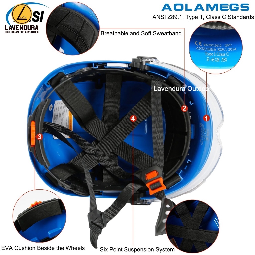Jual Safety Helmet Helmet Safety Helm Proyek Helm Kerja Industri Ringan ...