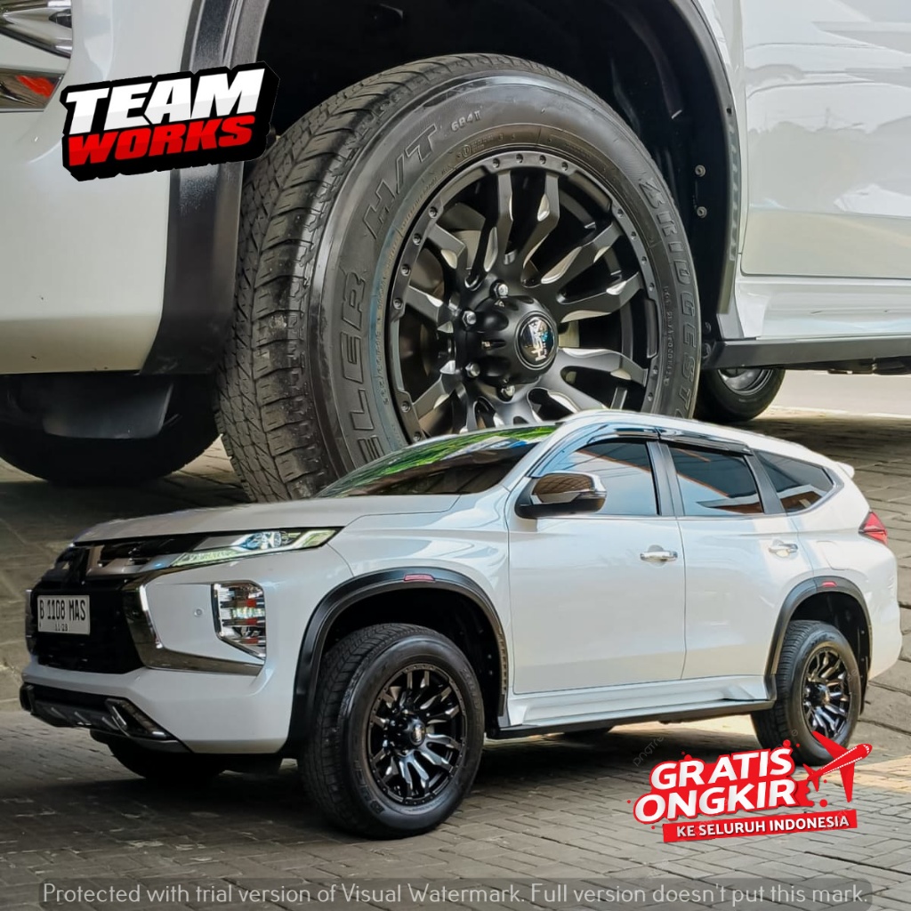 Jual VELG MOBIL HSR BURNEH RING 18 LEBAR 9 ET15 COCOK BUAT PAJERO ...