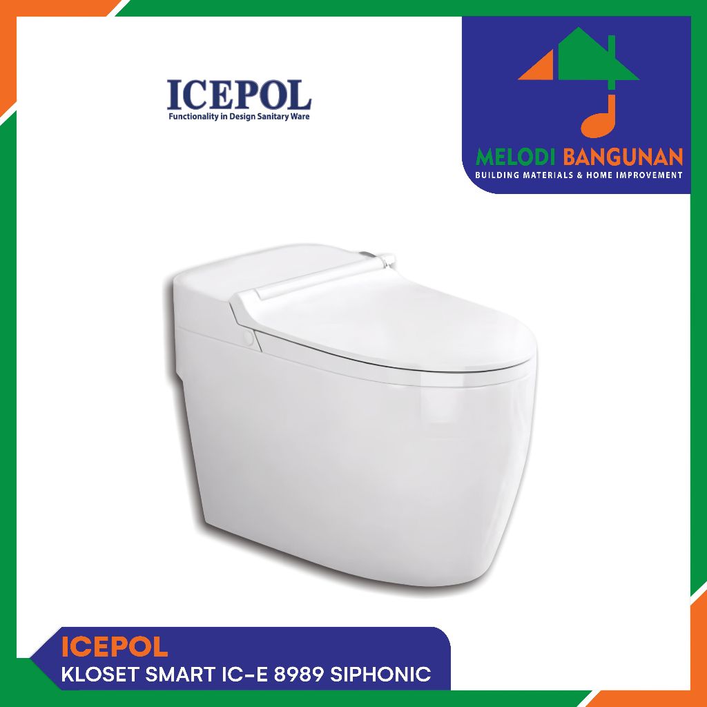 Icepol - Smart Closet + Kloset + Toilet Duduk Pintar WC IC-E 8989 Automatic Otomatis AS 30 Oulu Toto