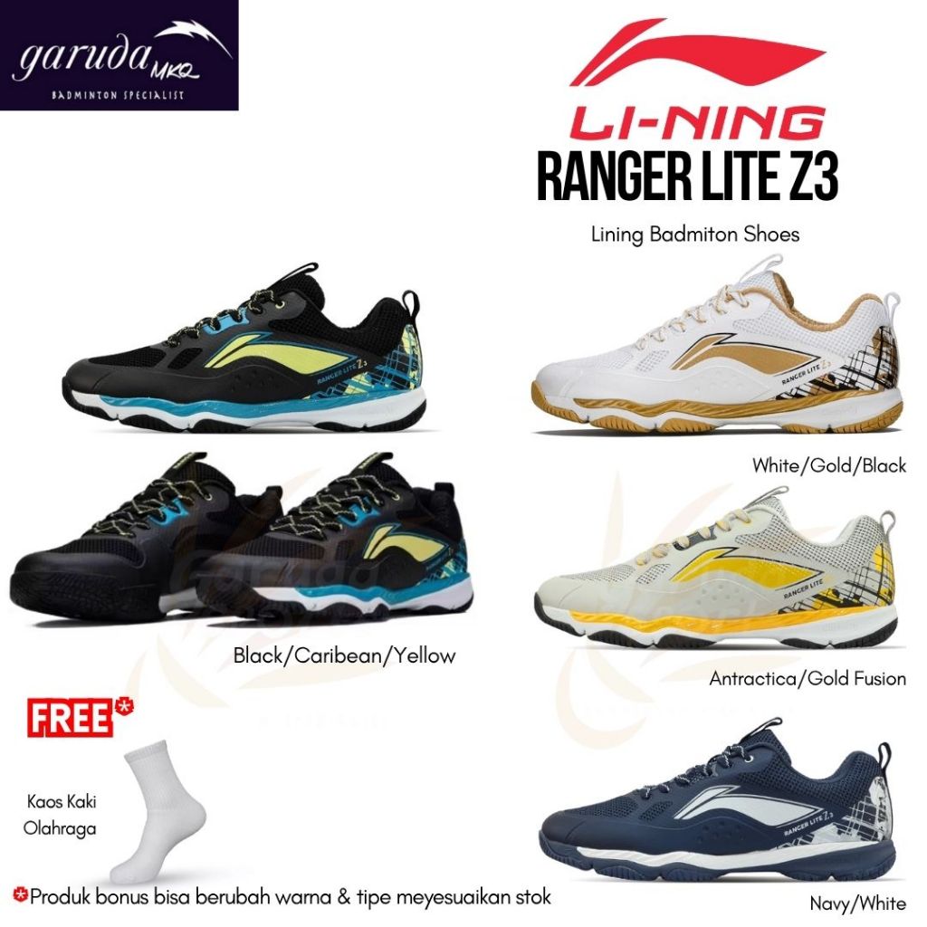 Jual SEPATU BADMINTON LINING RANGER LITE Z3 / Li-Ning Ranger Lite Z3 ...