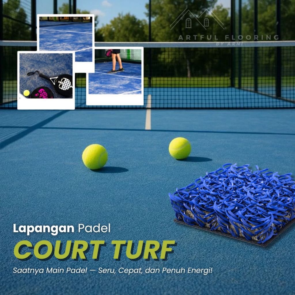 Jual Rumput Sintetis Lapangan Padel Court Turf / Karpet Rumput Olahraga ...