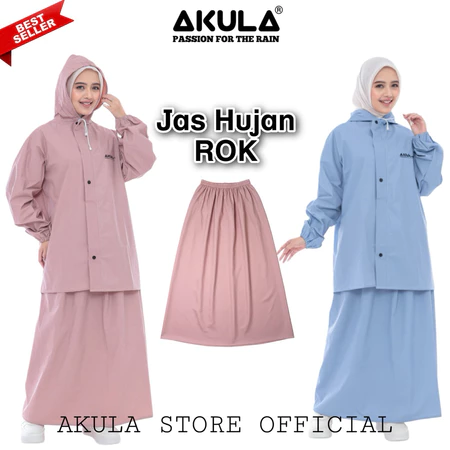 JAS HUJAN ROK WANITA MUSLIMAH BY AKULA