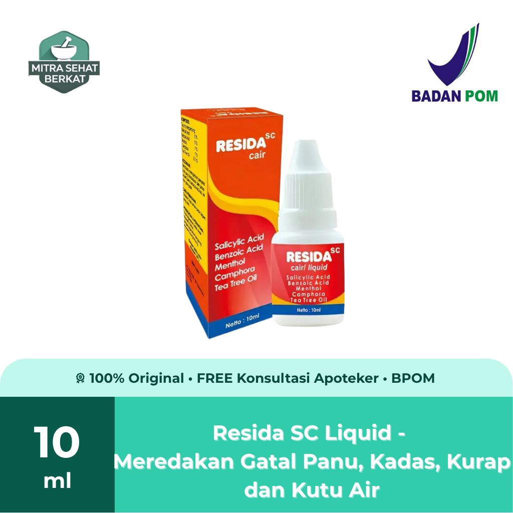 Jual Resida SC Cair 10 ml - Meredakan gatal- gatal Panu, Kadas, Kurap ...