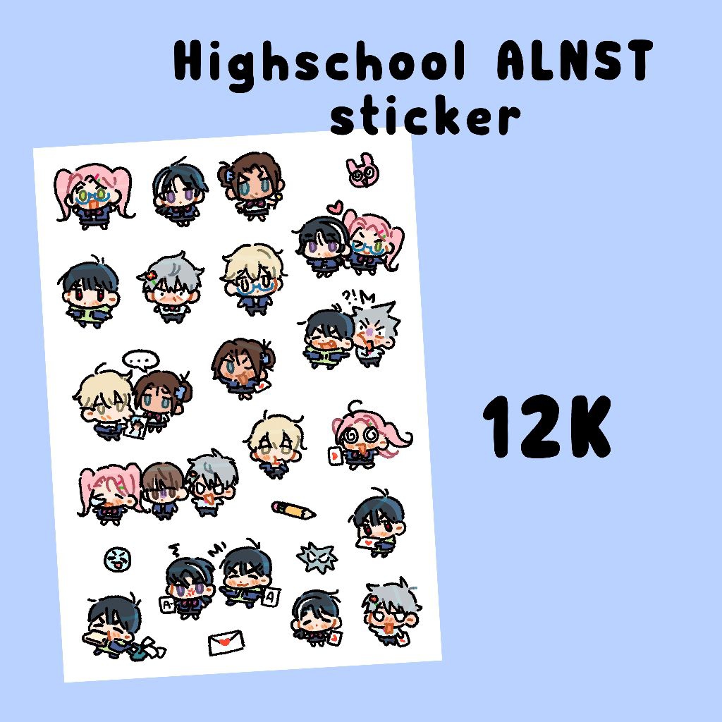 Jual cute highschool ALNST sticker | Shopee Indonesia