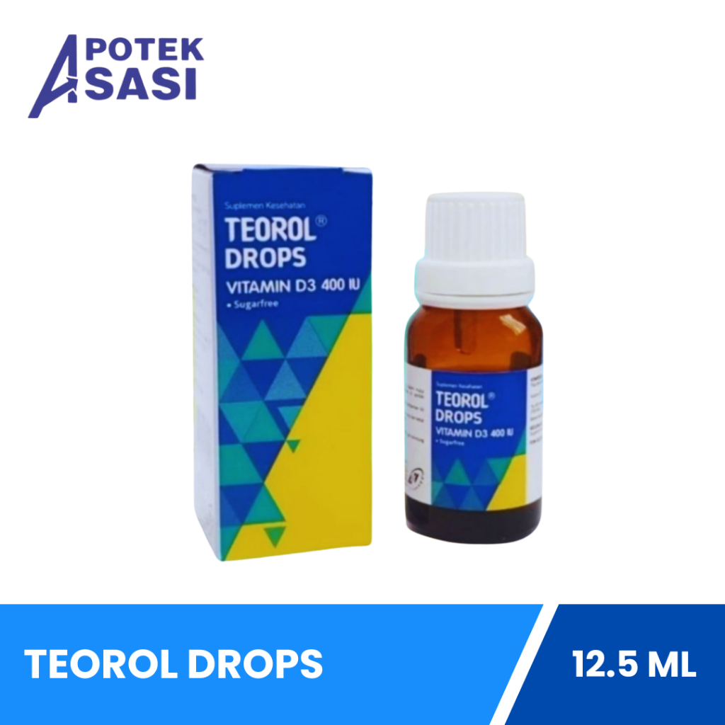 Jual Teorol Drops Vitamin D3 400 IU 12.5 Ml - Suplementasi Vitamin D3 ...