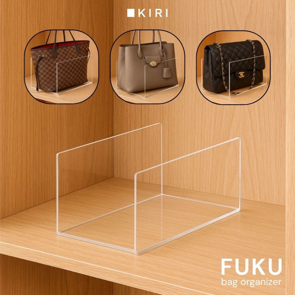Jual Rak Sekat Tas Wanita Akrilik | Organizer Tas Dompet Handbag ...