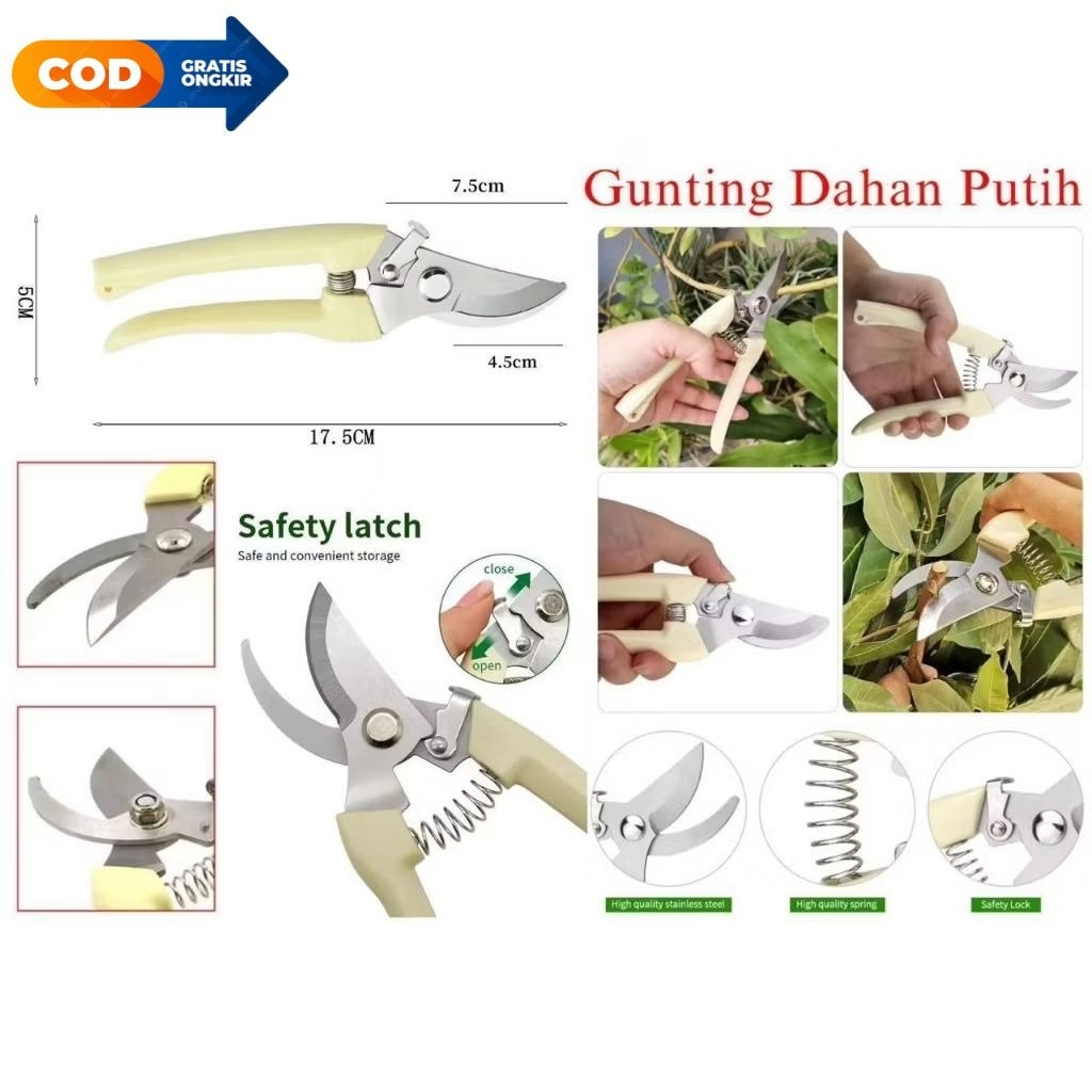 Jual Gunting Dahan Ranting Bunga Alat Potong Tanaman Berkebun | Shopee ...