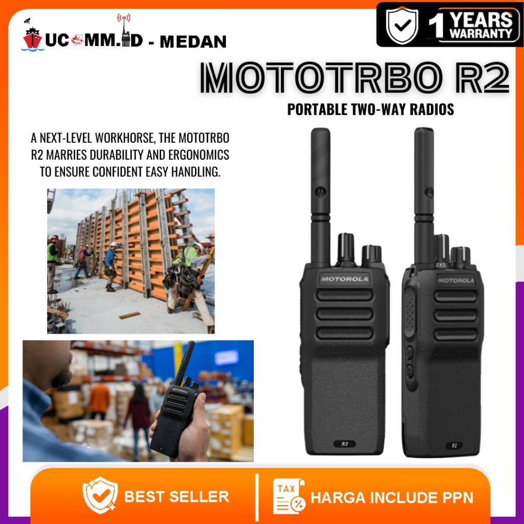 Jual MOTOROLA R2 Vhf 136-174 Mhz Nkp Radio Ht Motorola r2 Single Band ...