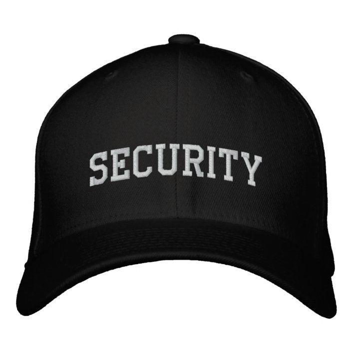 Jual Security Guard Hat Topi Bordir Security Bahan Rapel Tebal | Shopee ...