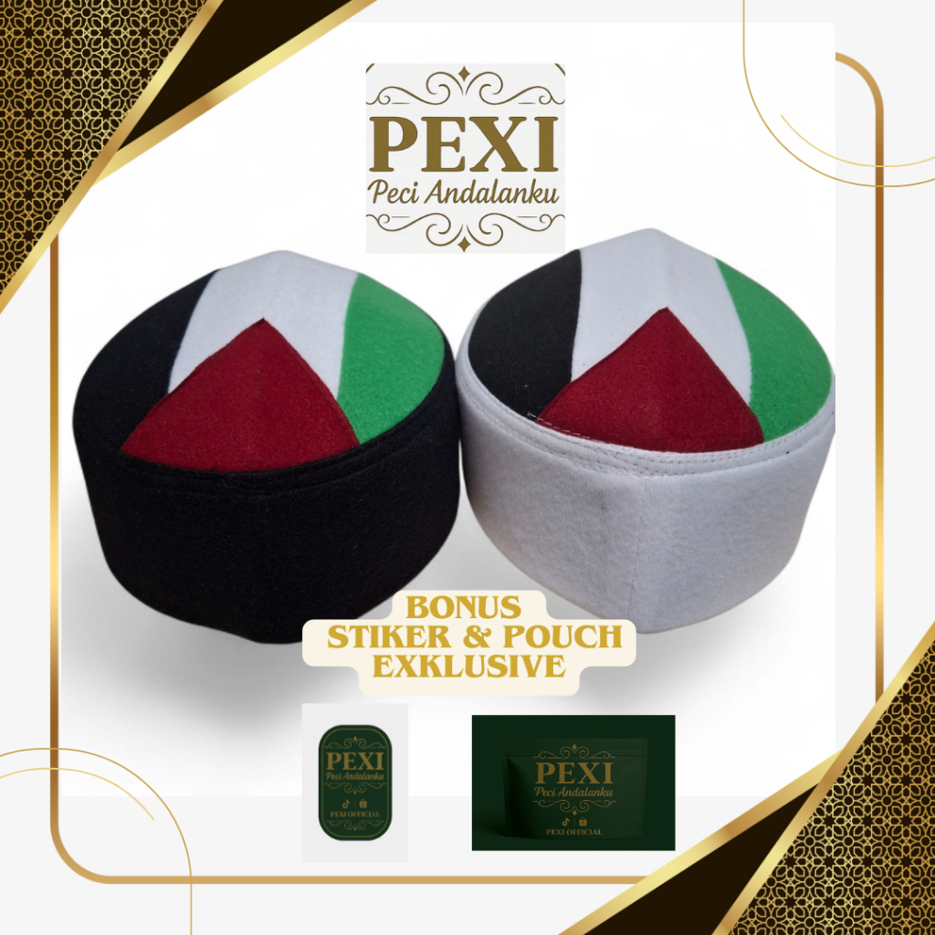 Jual Pexi Peci Palestina Anak Hingga Dewasa Logo Bendera Palestine ...