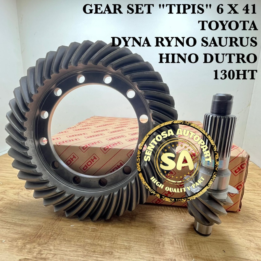 Jual GEAR SET 6 X 41 TIPIS TOYOTA DYNA RYNO SAURUS HINO DUTRO HT130 ...