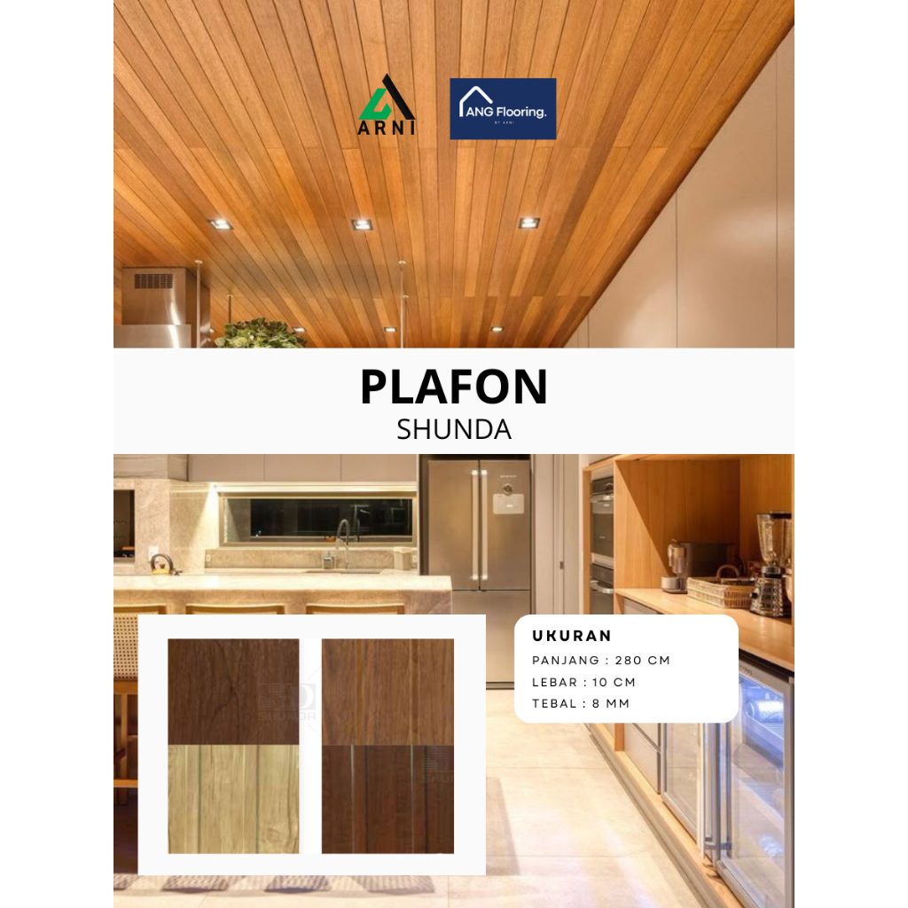 Jual Plafon PVC Shunda | Anti Rayap, Tahan Lembap & Mudah Dipasang ...