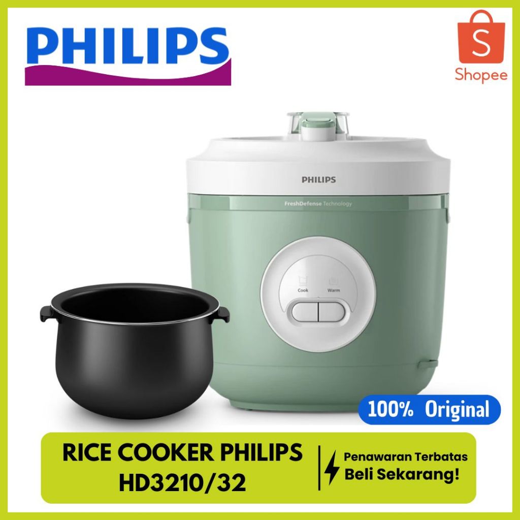 Jual PHILIPS HD3210/32 RICE COOKER MAGICOM 1.8 LITER PENANAK NASI ANTI ...