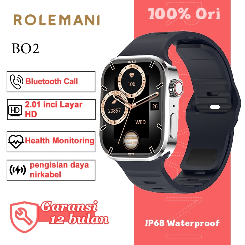 Jual Rolemani Smartwatch BO2 | AMOLED 2.01 Inch
