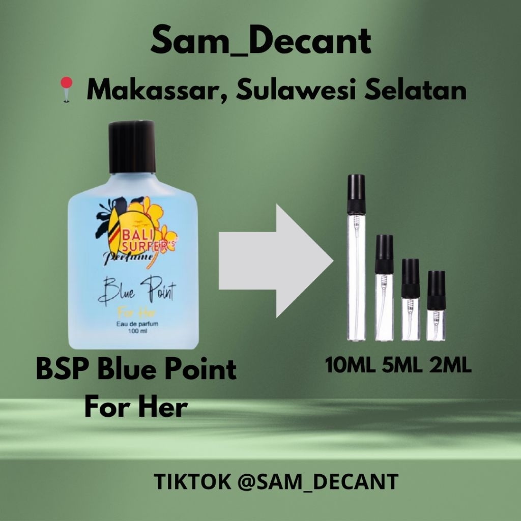 Jual Decant BSP Blue Point For Her | Shopee Indonesia