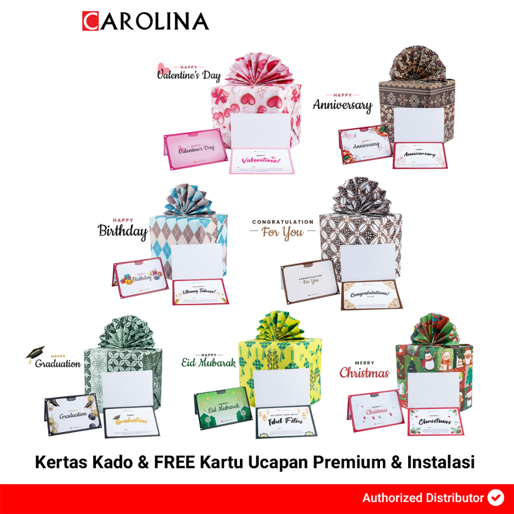 Jual Wrapping Paper / Kertas Kado & Free Greeting Card | Shopee Indonesia