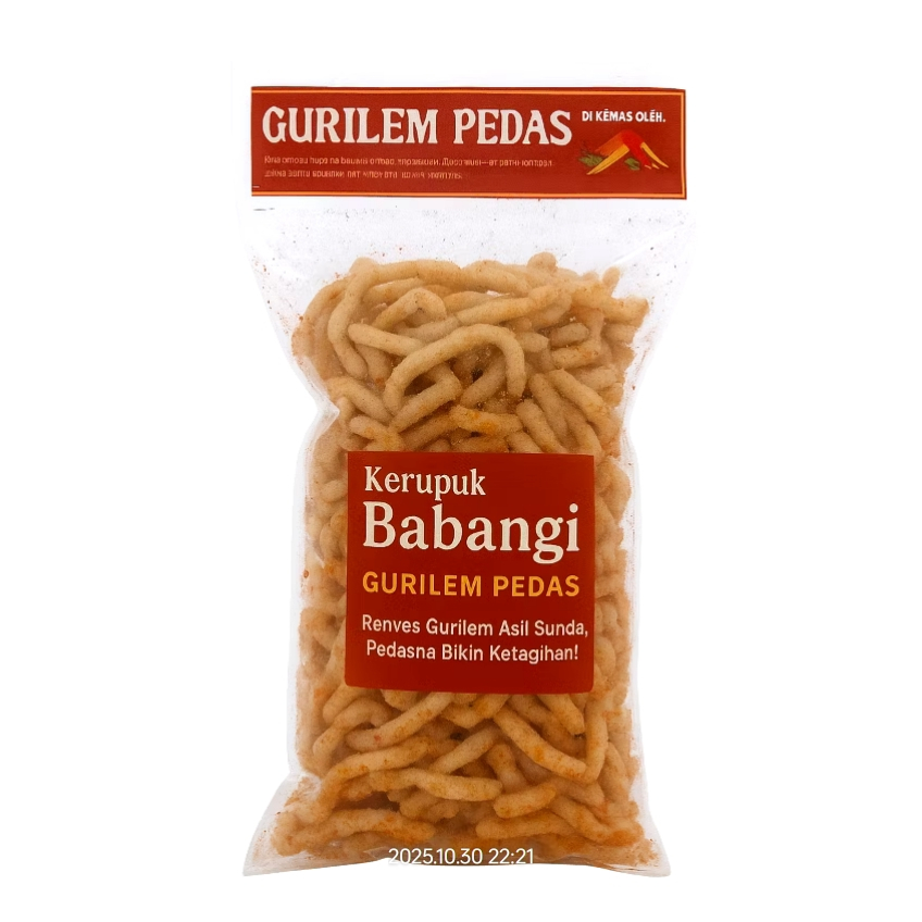 Jual BABANGI CIBAK GURILEM ASLI CICILIN PEDAS 150 GR | Shopee Indonesia