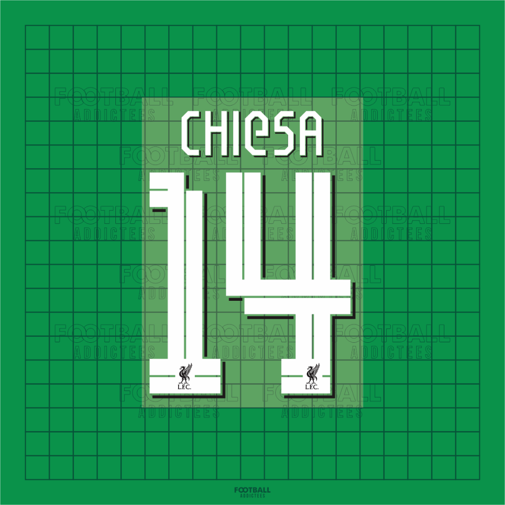 Jual Name Number Set NNS Nama Nomor Punggung Federico Chiesa Liverpool ...