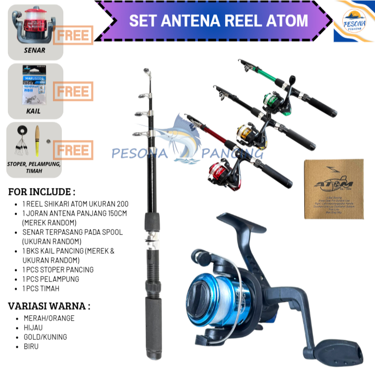 Jual NEW SET ALAT PANCING MURAH ATOM LENGKAP SUDAH SIAP PAKAI COCOK ...