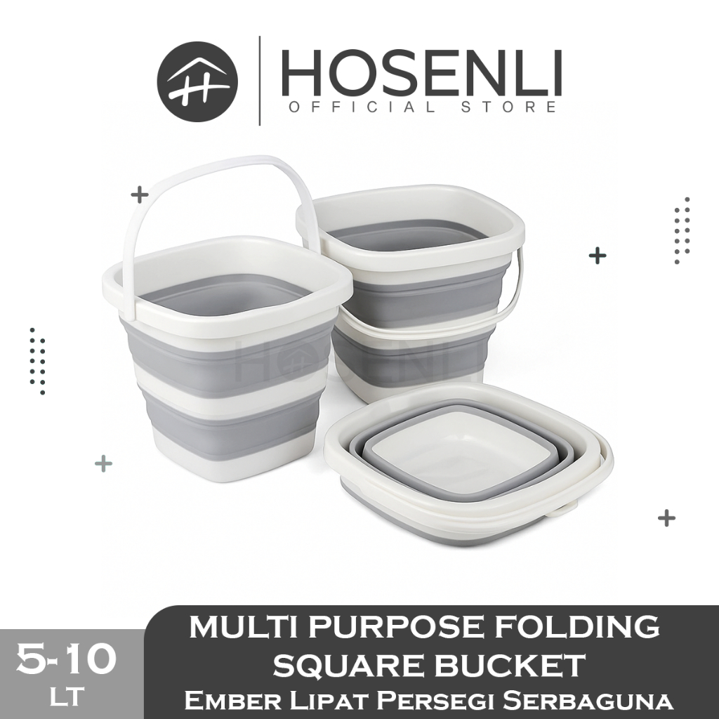 Jual Hosenli Foldable Square Bucket Ember Lipat Persegi | Shopee Indonesia