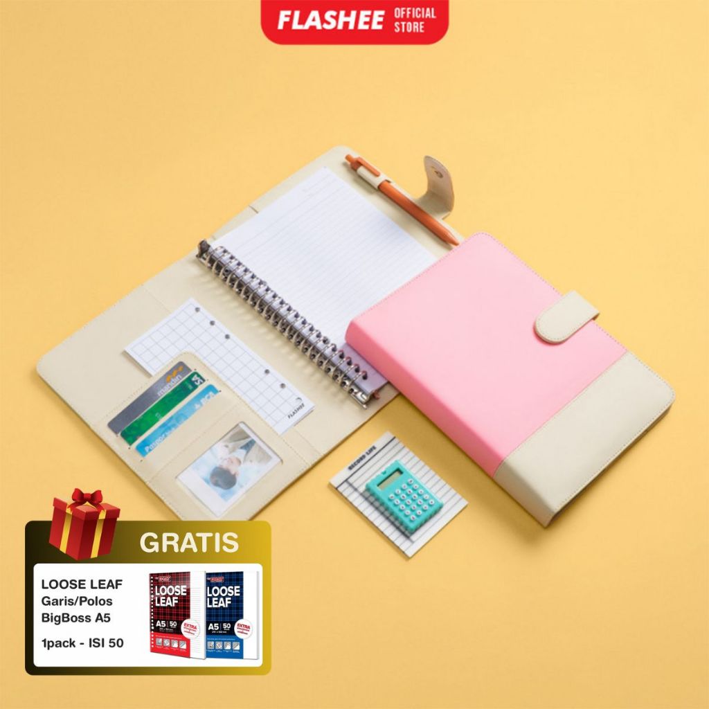 Jual Flashee Binder Yuna A5 Ring 20 Aesthetic Two Tone Warna Kombinasi ...