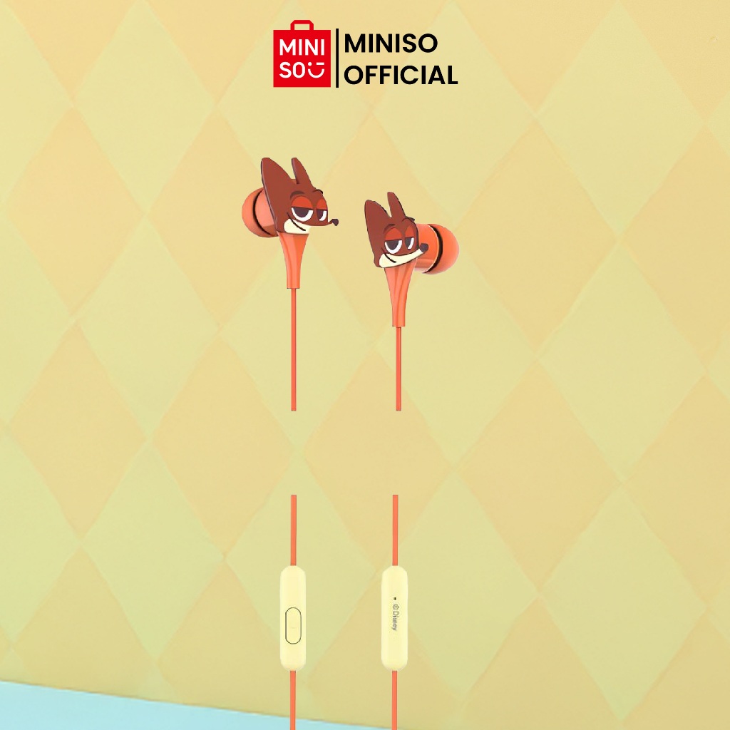 Jual MINISO X Disney Zootopia Collection 3.5mm In-Ear Headphones Model ...