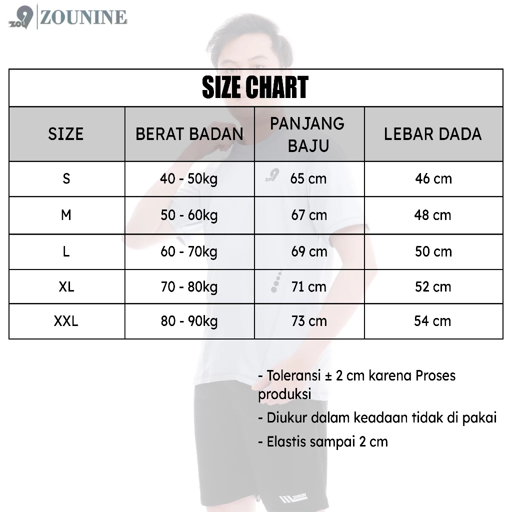 Kaos Olahraga Pria Zou9 Paket 3 Pcs Slide 4