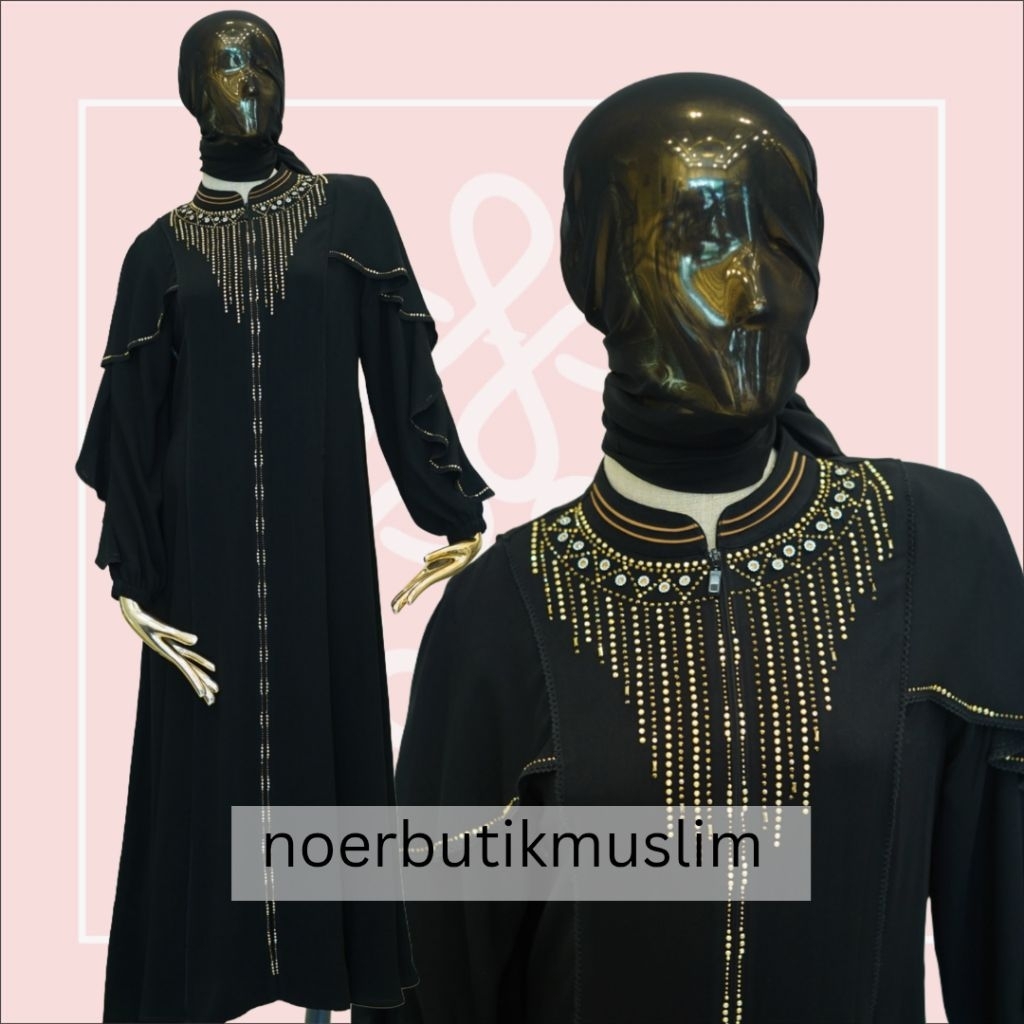Jual hikmat fashion original A8435 abaya hikmat noerbutikmuslim ...