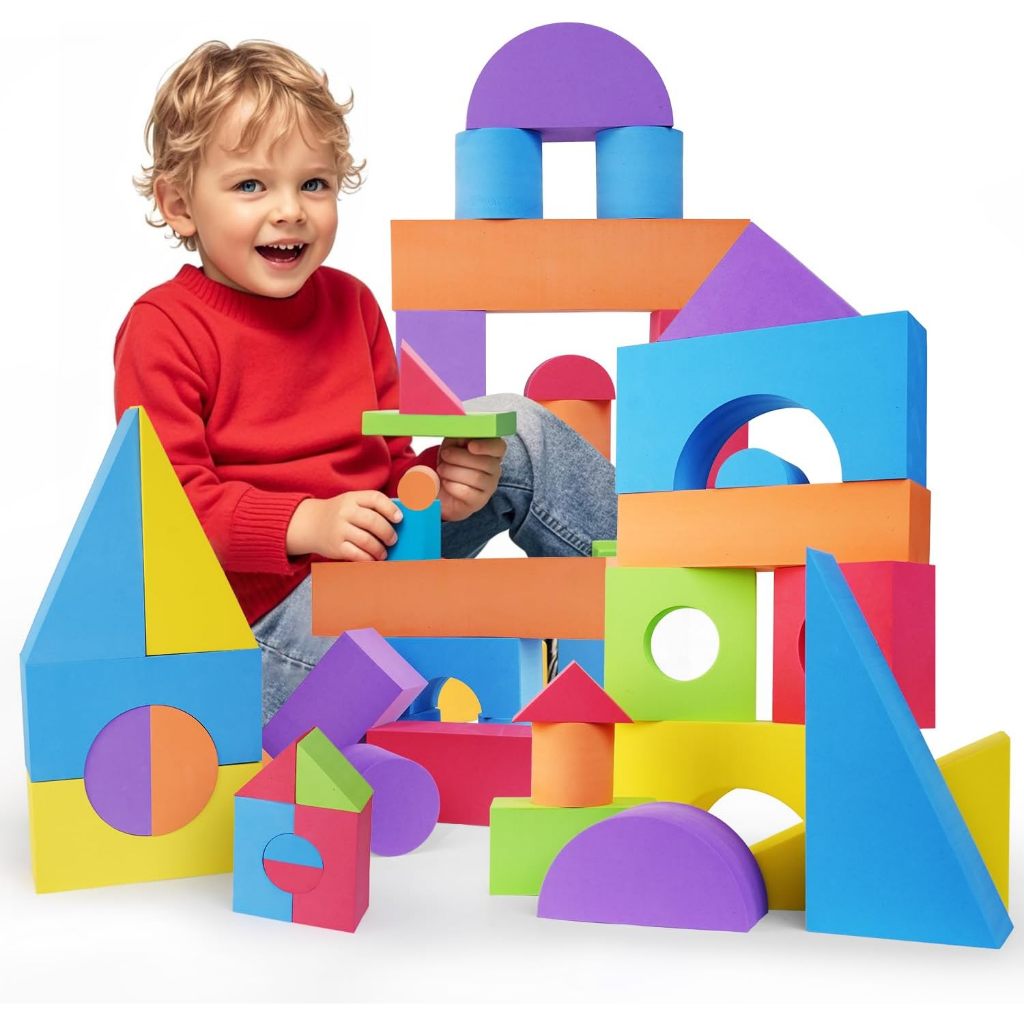 Jual Large Building Foam Blocks for Toddlers, EVA Stacking Foam ...