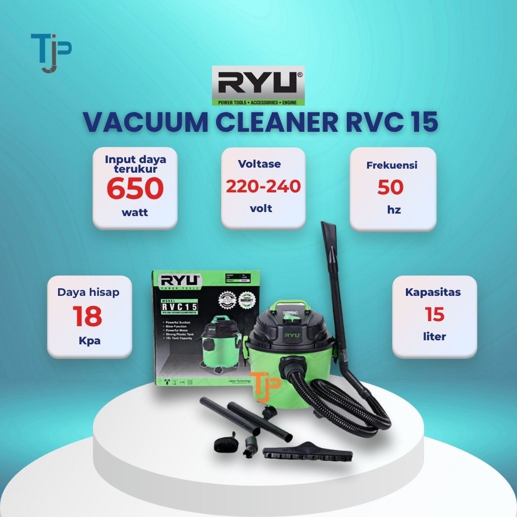 Jual RYU Vacuum Cleaner RVC 15 / Mesin Penyedot Debu 15 L | Shopee ...