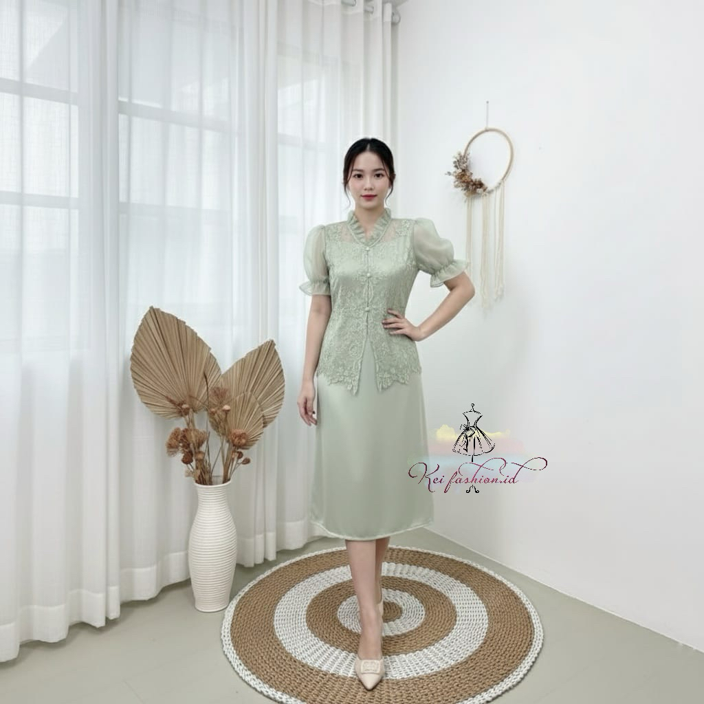 Jual One set NINDY dress - midi dress pesta kondangan - outfit natalan ...