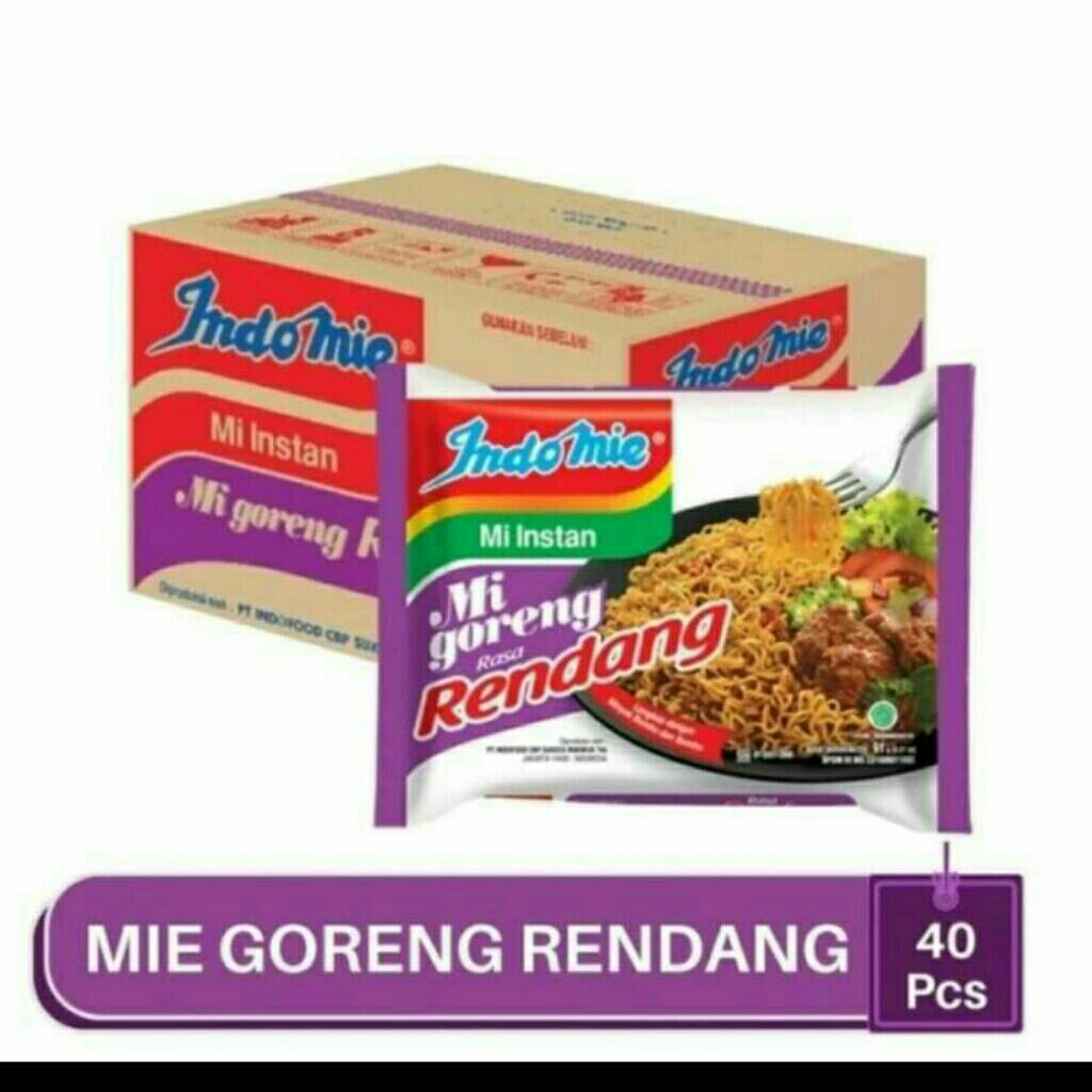 Jual Indomie Goreng Rendang 1 Dus 40 Pcs | Shopee Indonesia