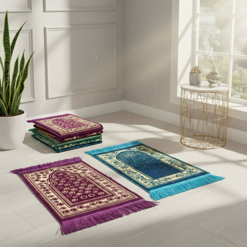 Sajadah Mini Turki Uk. 35*60 CM / Sajadah Bludru Tebal Bulu Sajadah Sujud Muka Anak Kepala
