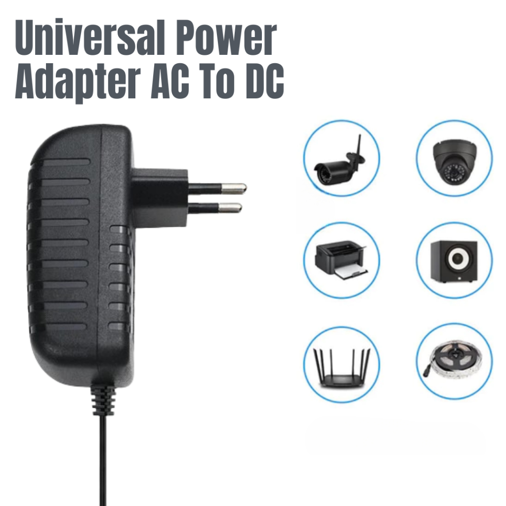 Jual Adaptor Universal Power Supply 12V 24V 2A 3A AC DC Converter LED ...