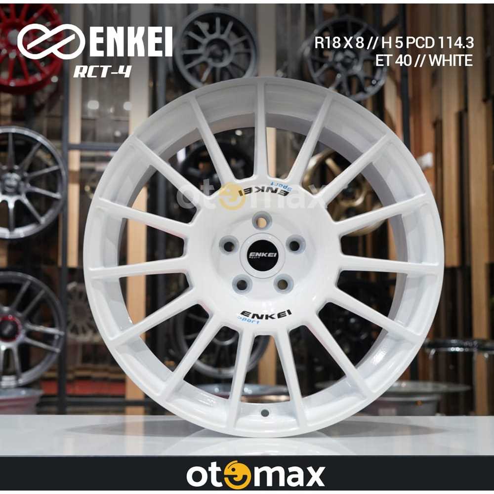 Jual Velg Mobil Enkei RCT-4 Ring 18 PCD 114.3 White | Shopee Indonesia