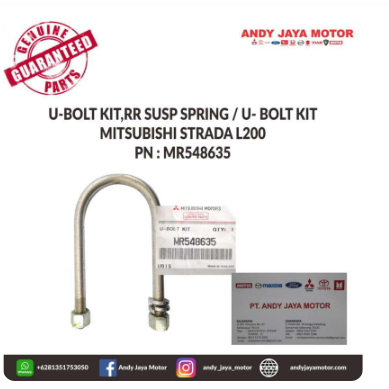 Jual FLASHSALE TERMURAH U-BOLT KIT,RR SUSP SPRING,Mitsubishi Strada ...