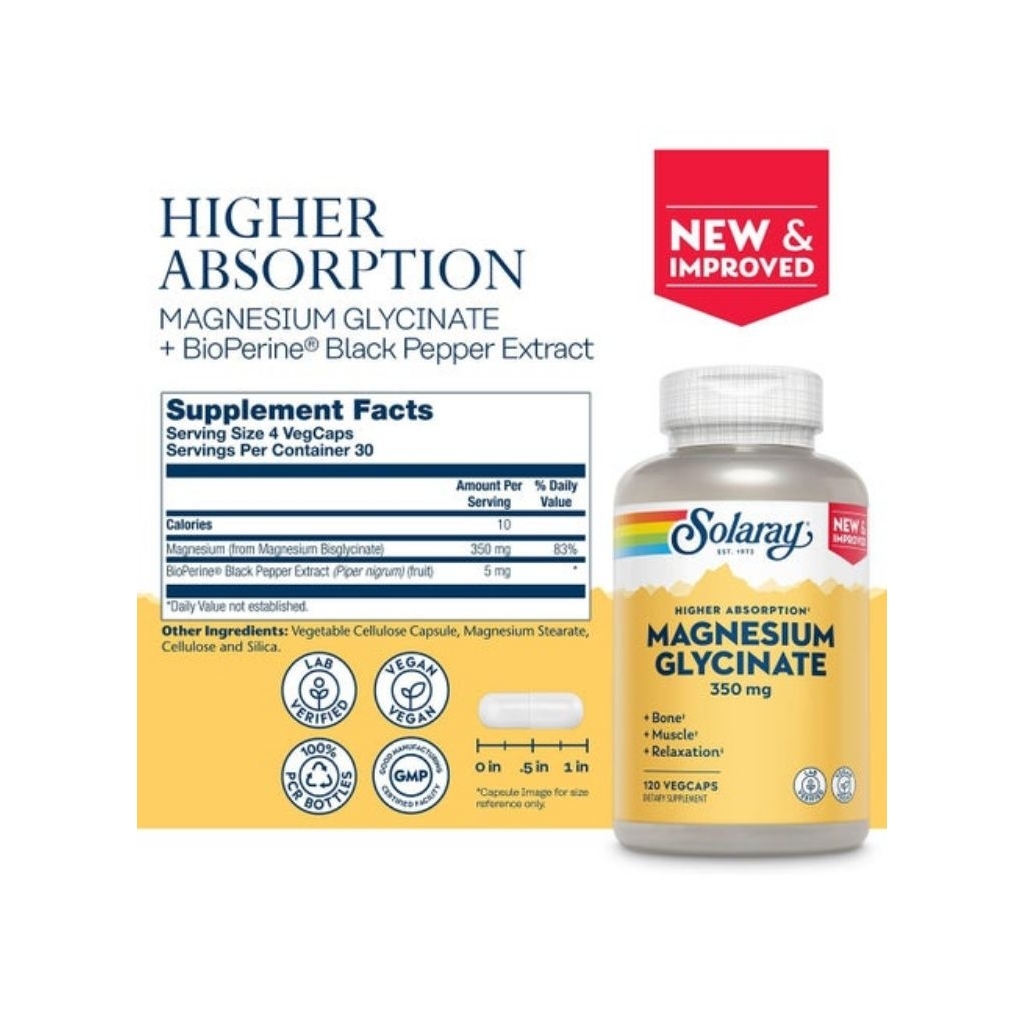 Jual Solaray Magnesium glycenit 350Mg(120) | Shopee Indonesia