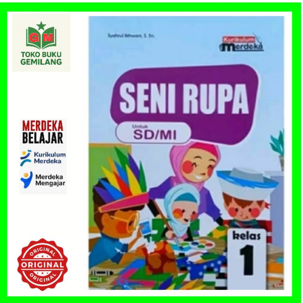 Jual BUKU SENI RUPA UNTUK SD/MI KELAS 1 KURIKULUM MERDEKA PENERBIT ...
