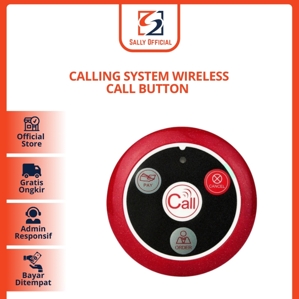 Jual Calling System Wireless Call Button Restaurant Pagers | Shopee ...