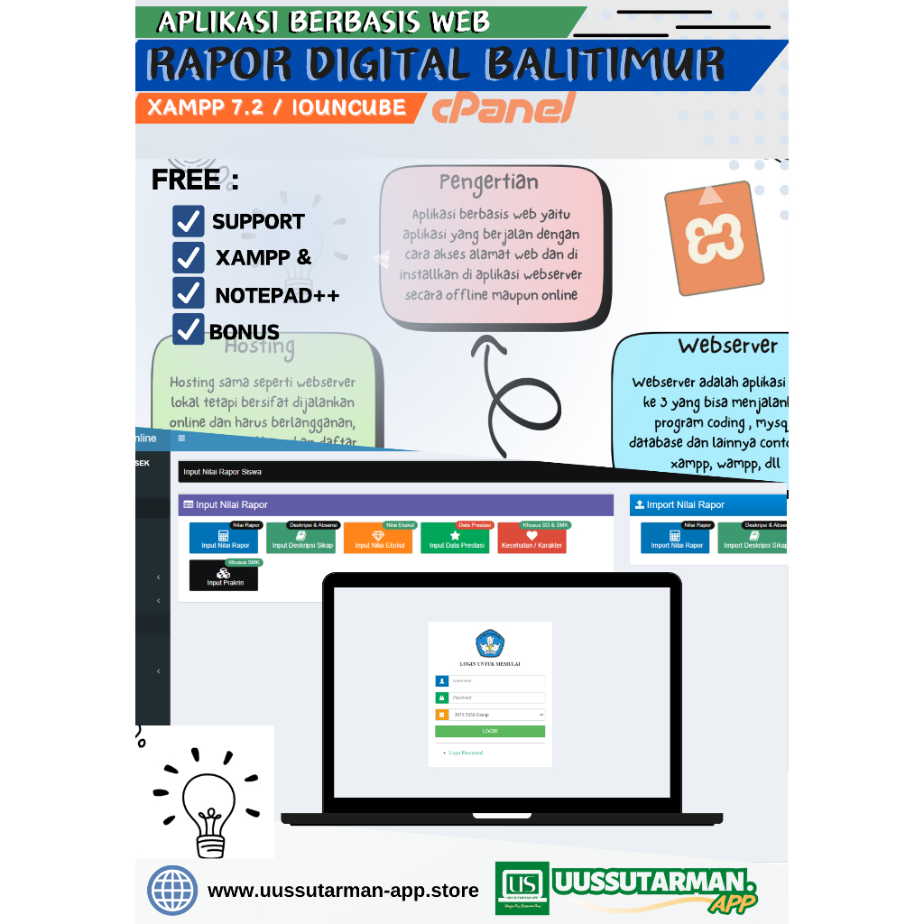 Jual Aplikasi Rapor Digital Kurikulum 2013 berbasis web php 7.2 dan ...