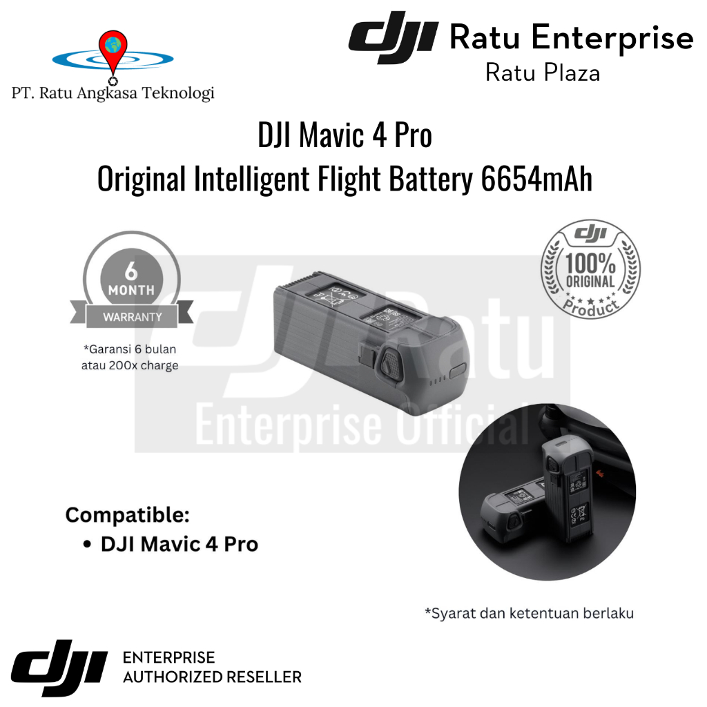 Jual Battery Baterai DJI Mavic 4 Pro Intelligent Flight Battery 6654mAh ...
