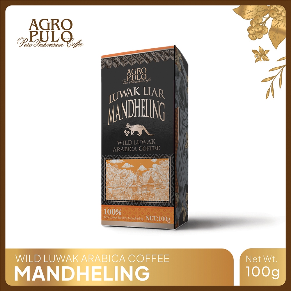 Jual Agro Pulo - Wild Luwak Coffee Arabica 100gr (Gayo/Lampung