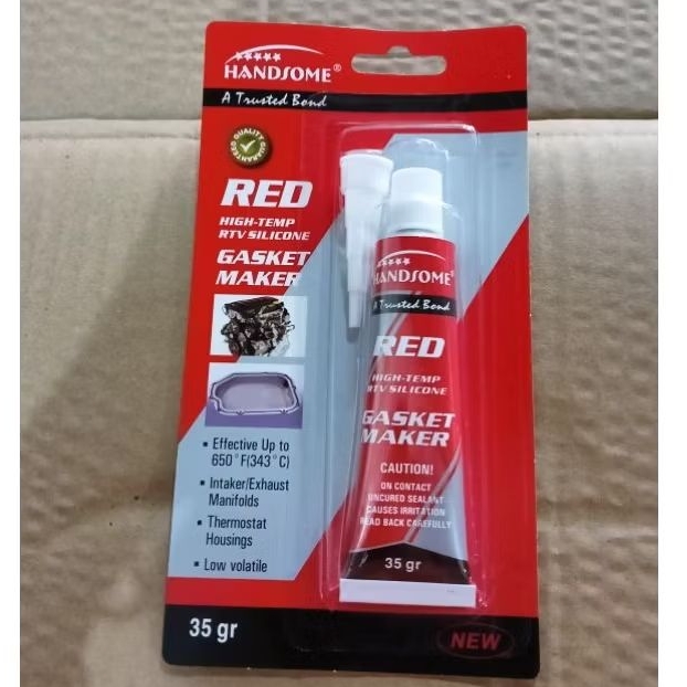 Jual LEM GASKET MAKER RED / LEM PERPAK DIESEL / RED HIGH-TEMP RTV ...