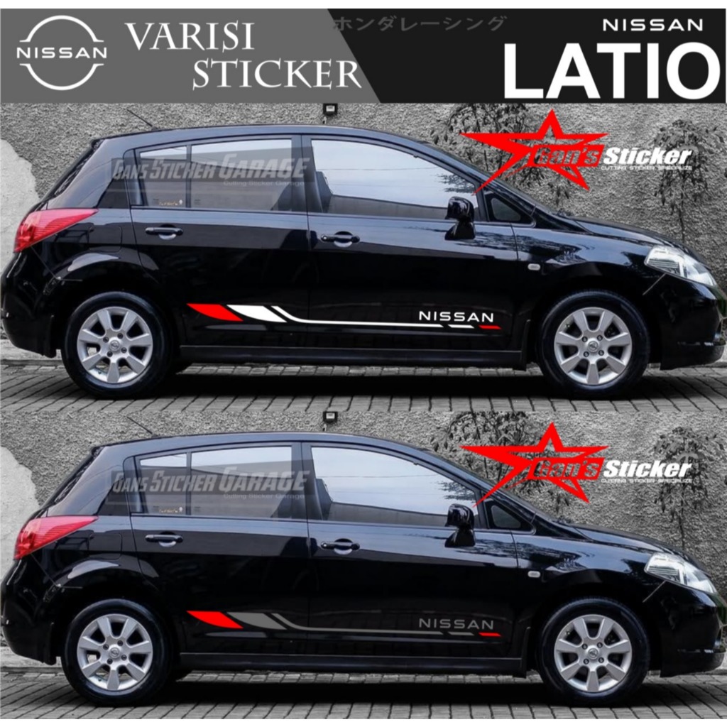 Jual Variasi Sticker Pintu Mobil All New Nissan Latio | Shopee Indonesia