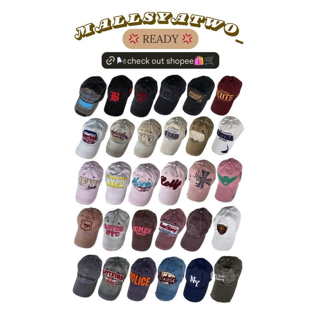 Jual TOPI RIPPED CAPS / Y2K VINTAGE CAPSS / BASEBALL CAPSS | Shopee ...